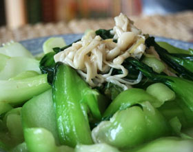 野葱炒鸡蛋